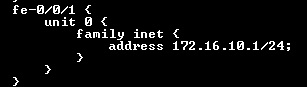 srx configuration interface