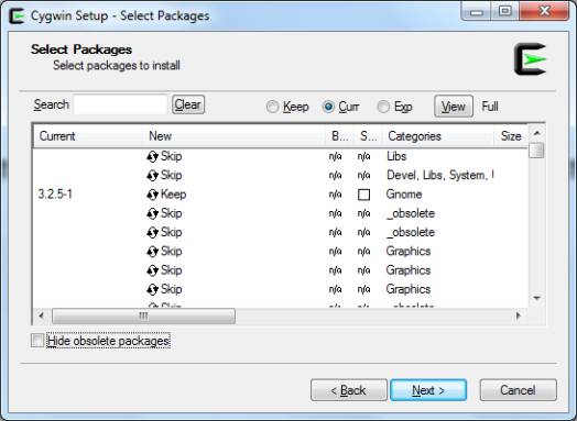 Installing NS2 on windows 7 step 7