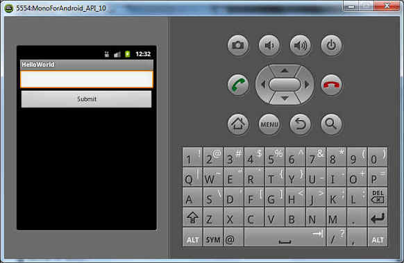 Android application output 1