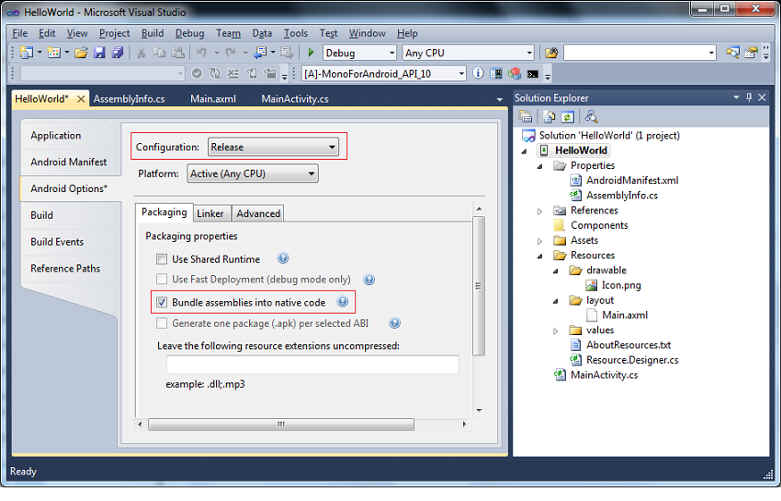 Configuring the linker
